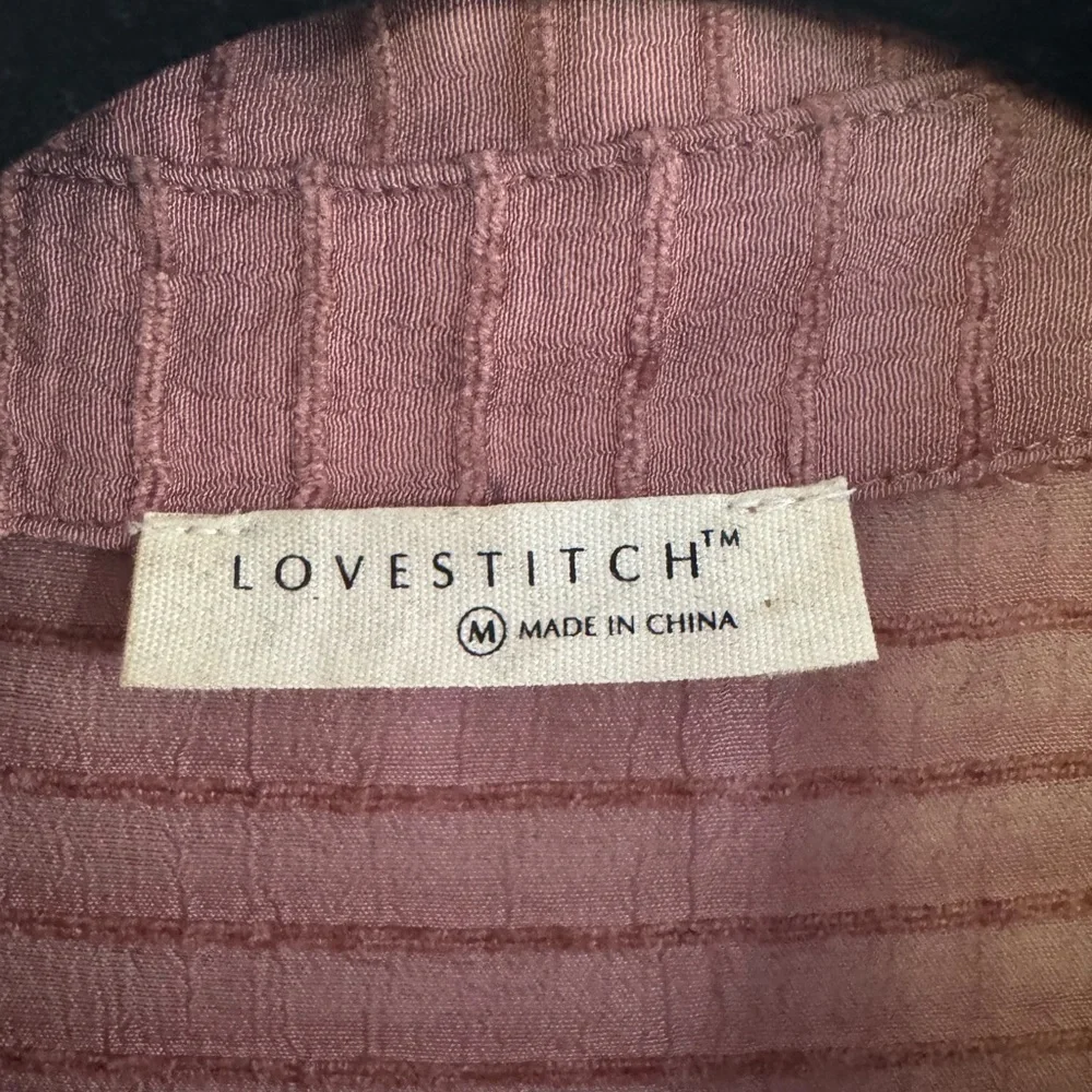 LOVE STITCH RustY ROSE  Textured Tunic Top - Picture 2 of 4